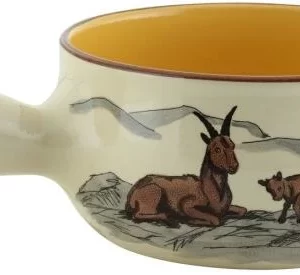 Besorgen 🧨 Kuhn Rikon Caquelon Steinbock Rand Dunkelbraun ø 20cm 🤩 10