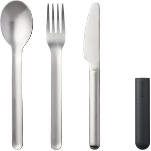 Budget 🧨 Mepal Besteckset Bloom 3-teilig – Schwarz 🤩 6