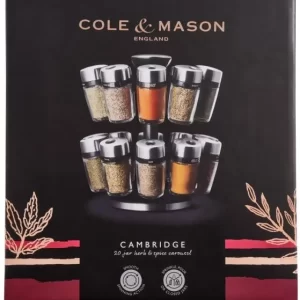 Schlussverkauf 🥰 Cole & Mason Cambridge Gewürzkarussell, 20 Gläser ✨ 21