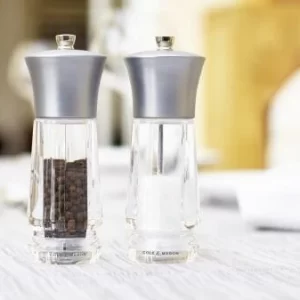 Blitzangebot ❤️ Cole & Mason Exford Nickel Salz- Und Pfeffermühle Geschenkset, 16 Cm 🎉 27