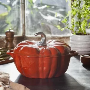 Coupon ❤️ Staub Kürbis Cocotte In Zimt Mit Edelstahl-Knauf 😀 9