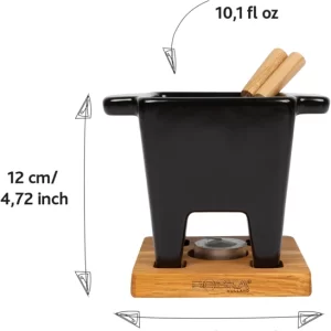 Auslauf 😀 Boska Käsefondue-Set Tapas Schwarz 👏 10