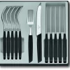 Auslauf 🥰 Victorinox Swiss Modern Besteck-Set Mit Tomatenmessern, 12-teilig, Schwarz 🌟 7