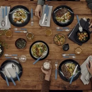 Bestpreis 🥰 Victorinox Swiss Modern Besteck-Set Mit Steakmessern, 24-teilig, Kornblumen-blau ❤️ 12