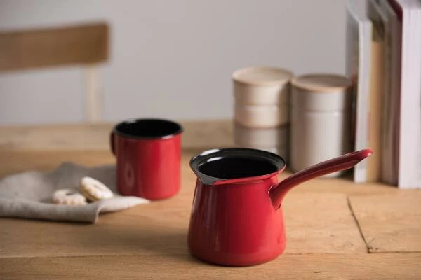 Neu 💯 Riess Emaille Riess Kaffeekocher Aus Emaille In Rot 🤩 3